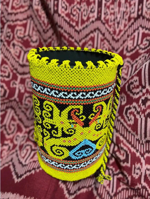 Borneo Dayak Handmade Beaded Shoulder Bag Tribal Design