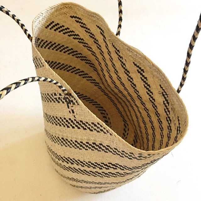 Oval Handwoven Ethnic Rattan Bag