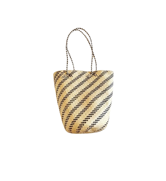 Oval Handwoven Ethnic Rattan Bag