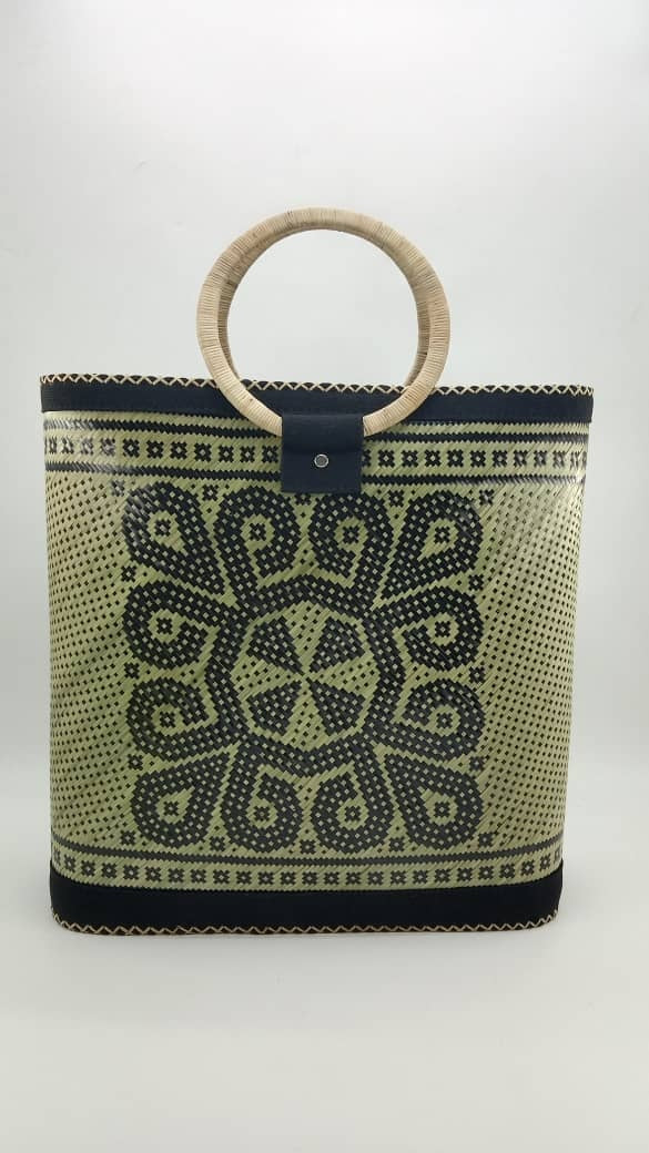 Handwoven Bamboo Tote