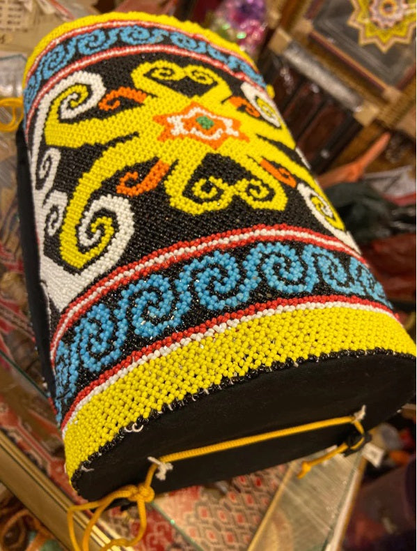 Borneo Dayak Handmade Beaded  Shoulder Bag Tribal Design