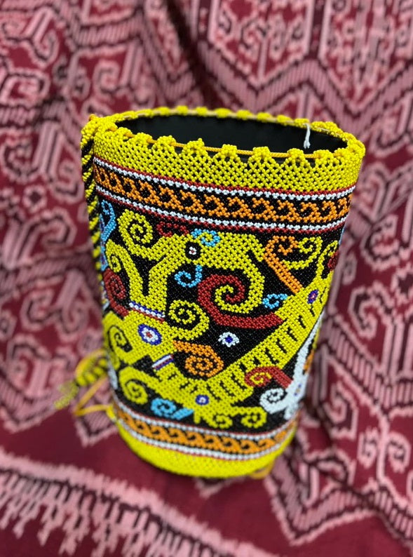 Borneo Dayak Handmade Beaded  Shoulder Bag Tribal Design